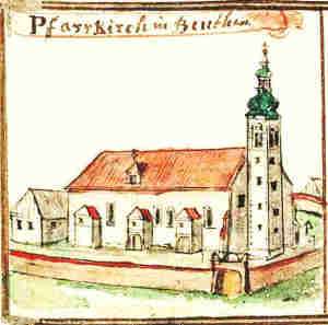 Pfarrkirch in Beuthen - Koci parafialny, widok oglny